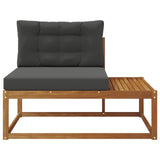 Outdoor End sofa with Cushion Natural 115 x 83 x 73 cm