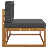 Outdoor End sofa with Cushion Natural 115 x 83 x 73 cm - 45-Degree Angle