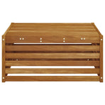 Outdoor Table Solid Acacia Wood Natural 79 x 79 x 37 cm