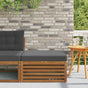Outdoor Footstool Solid Acacia Wood Natural and anthracite