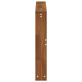 Armrest 2 pcs Natural 78 x 10 x 61 cm Solid Acacia Wood - Rear View