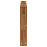 Armrest 2 pcs Natural 78.5 x 10 x 61 cm Solid Acacia Wood - Rear View