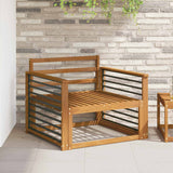 Armrest 2 pcs Natural 80 x 6 x 61 cm Solid Acacia Wood