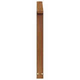 Armrest 2 pcs Natural 80 x 6 x 61 cm Solid Acacia Wood