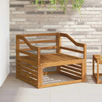 Armrests 2 pcs Brown 79 x 4 x 73 cm Solid Acacia Wood