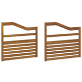 Armrests 2 pcs Brown 79 x 4 x 73 cm Engineered Wood