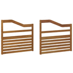 Armrests 2 pcs Brown 79 x 4 x 73 cm Solid Acacia Wood