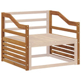 Armrests 2 pcs Brown 79 x 4 x 73 cm Engineered Wood - Side View