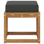 Stool Bench Solid Acacia Wood Natural and Anthracite