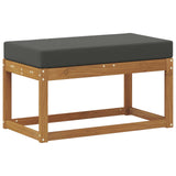 Outdoor Stool Bench Solid Acacia Wood Natural