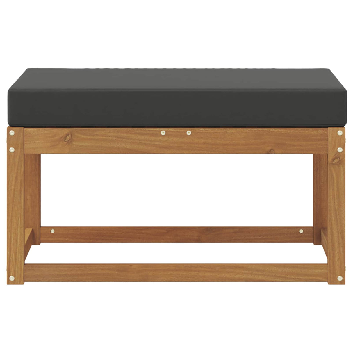 Outdoor Stool Bench Solid Acacia Wood Natural