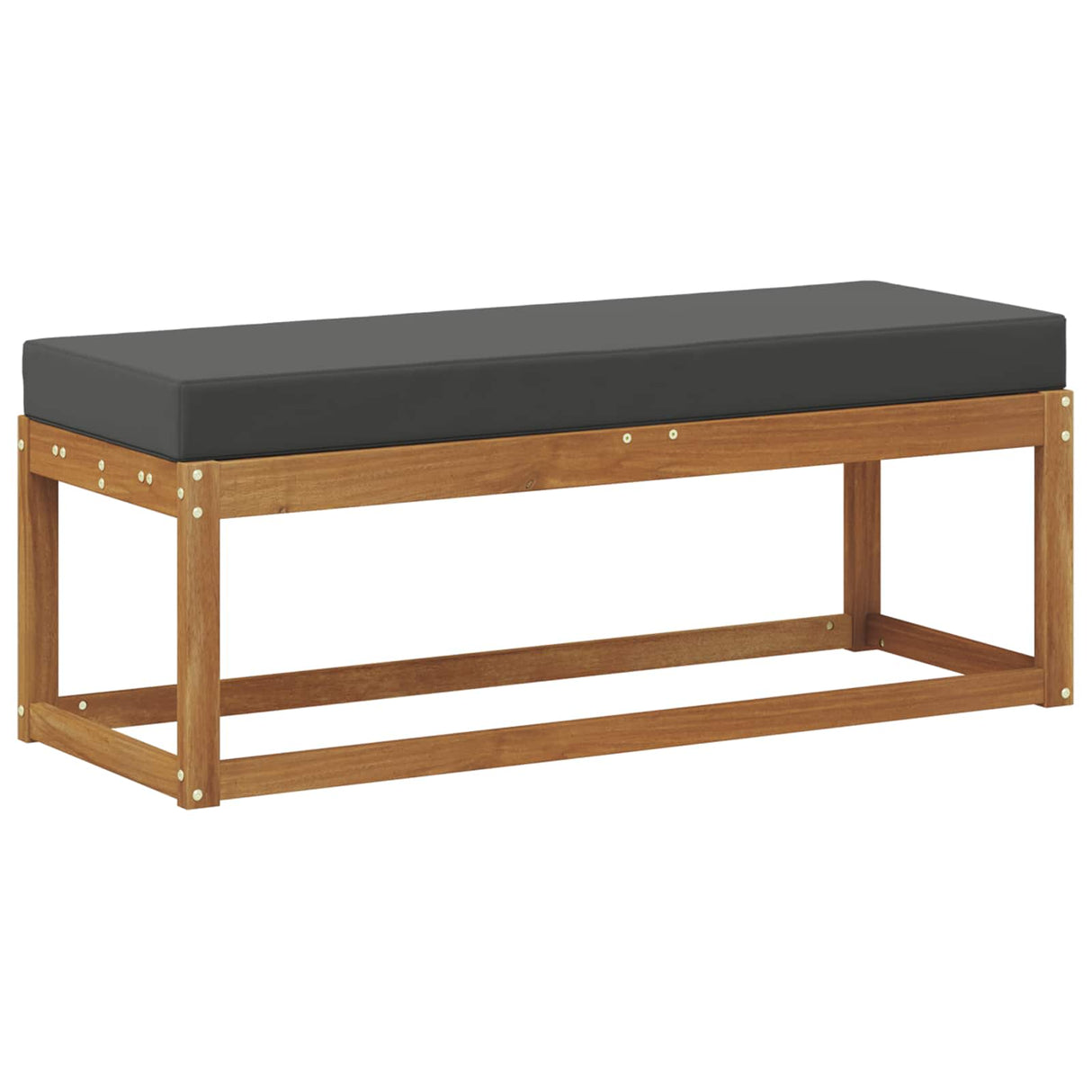 Outdoor Stoolbench Natural and Anthracite 115 x 43 x 45 cm