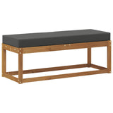 Outdoor Stoolbench Natural and Anthracite 115 x 43 x 45 cm - 45-Degree Angle