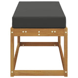 Outdoor Stoolbench Natural and Anthracite 115 x 43 x 45 cm