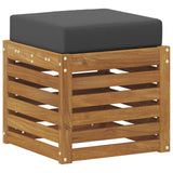 Stoolbench 2 Piece Natural and Anthracite Solid Acacia Wood - 45-Degree Angle