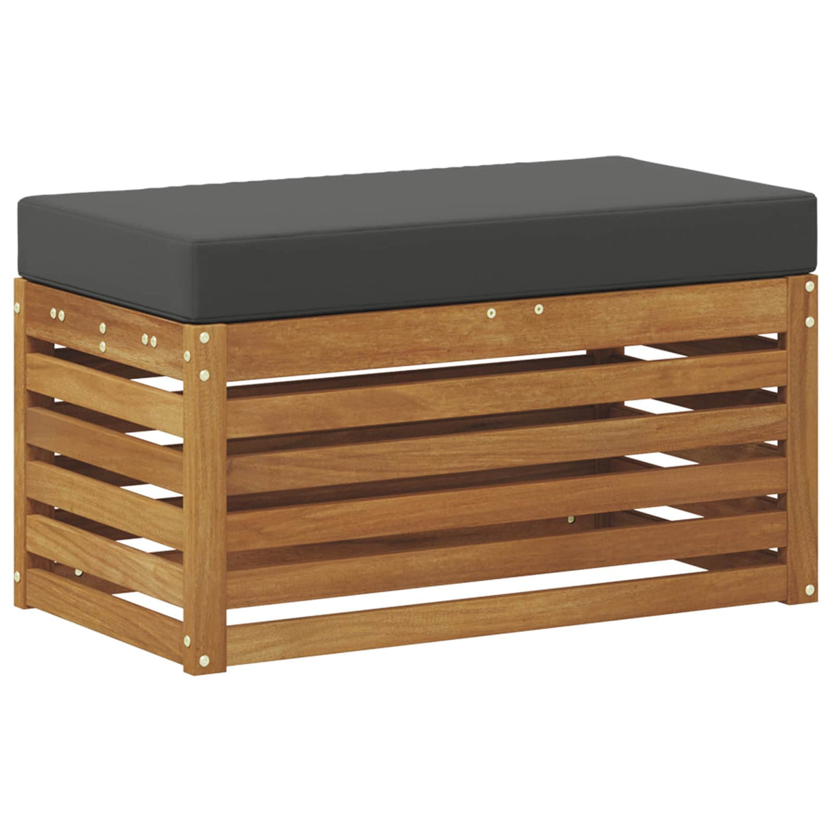 Outdoor Stool Bench Solid Acacia Wood Natural