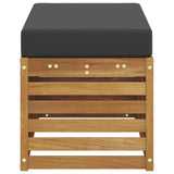 Outdoor Stool Bench Solid Acacia Wood Natural