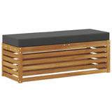 Stool Bench Natural and Anthracite 115 x 43 x 37 cm