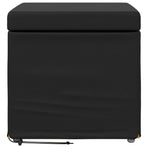 Stool Black 41 x 41 x 40 cm Faux Leather and Engineered Wood