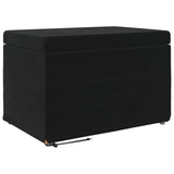 Stool Black 61 x 41 x 40 cm Velvet and Engineered Wood