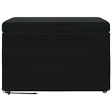 Stool Black 61 x 41 x 40 cm Velvet and Engineered Wood