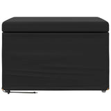 Stool Black 61 x 41 x 40 cm Faux Leather and Engineered Wood