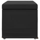 Stool Black 61 x 41 x 40 cm Faux Leather and Engineered Wood - 45-Degree Angle