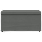 Stool Dark Grey 81 x 41 x 40 cm Fabric and Engineered Wood