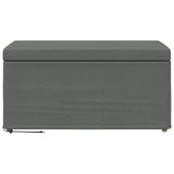 Stool Dark Grey 81 x 41 x 40 cm Fabric and Engineered Wood - Top-Down View