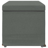 Stool Dark Grey 81 x 41 x 40 cm Fabric and Engineered Wood