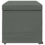Stool Dark Grey 81 x 41 x 40 cm Fabric and Engineered Wood