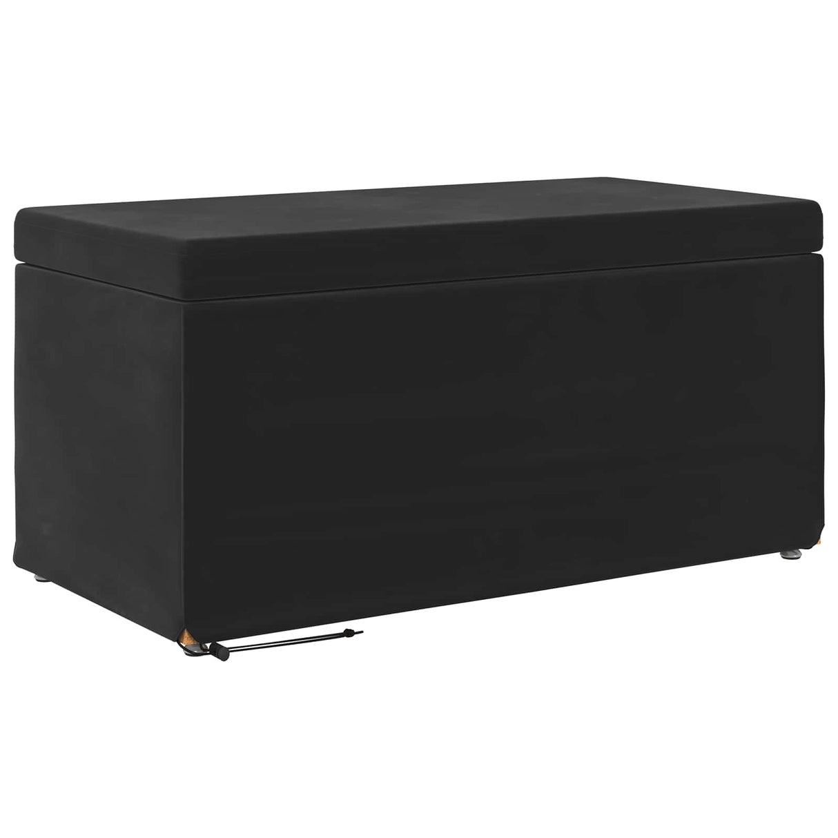 Stool Black 81 x 41 x 40 cm Velvet and Engineered Wood