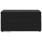 Stool Black 81 x 41 x 40 cm Velvet and Engineered Wood - Top-Down View
