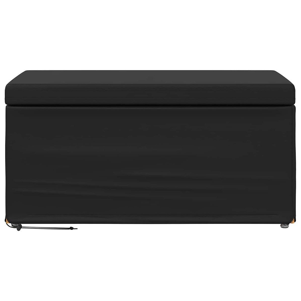 Stool Black 81 x 41 x 40 cm Faux Leather and Engineered Wood