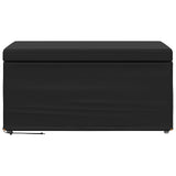 Stool Black 81 x 41 x 40 cm Faux Leather and Engineered Wood