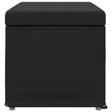 Stool Black 81 x 41 x 40 cm Faux Leather and Engineered Wood