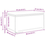 Stool Black 81 x 41 x 40 cm Faux Leather and Engineered Wood - Extra Image