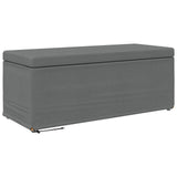 Stool Dark Grey 101 x 41 x 40 cm Fabric and Engineered Wood