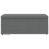 Stool Dark Grey 101 x 41 x 40 cm Fabric and Engineered Wood