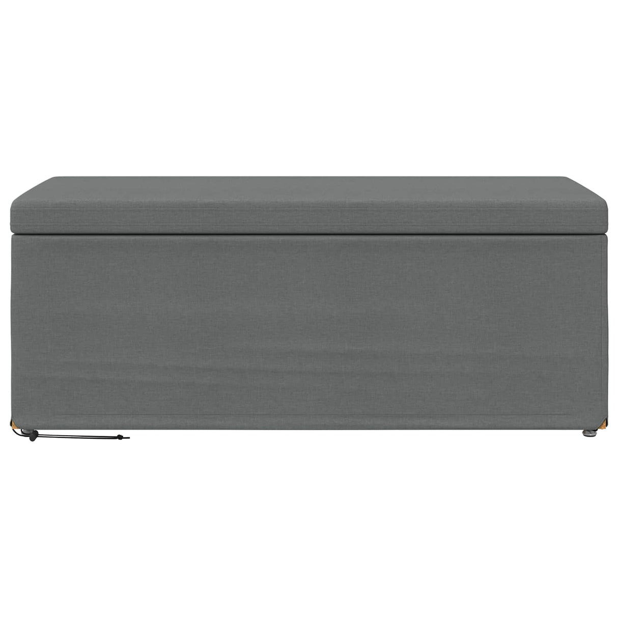 Stool Dark Grey 101 x 41 x 40 cm Fabric and Engineered Wood