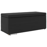 Stool Black 101 x 41 x 40 cm Faux Leather and Engineered Wood
