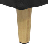 Storage Ottoman with Cushion Black 80 x 80 x 45 cm Faux leather - Low Angle