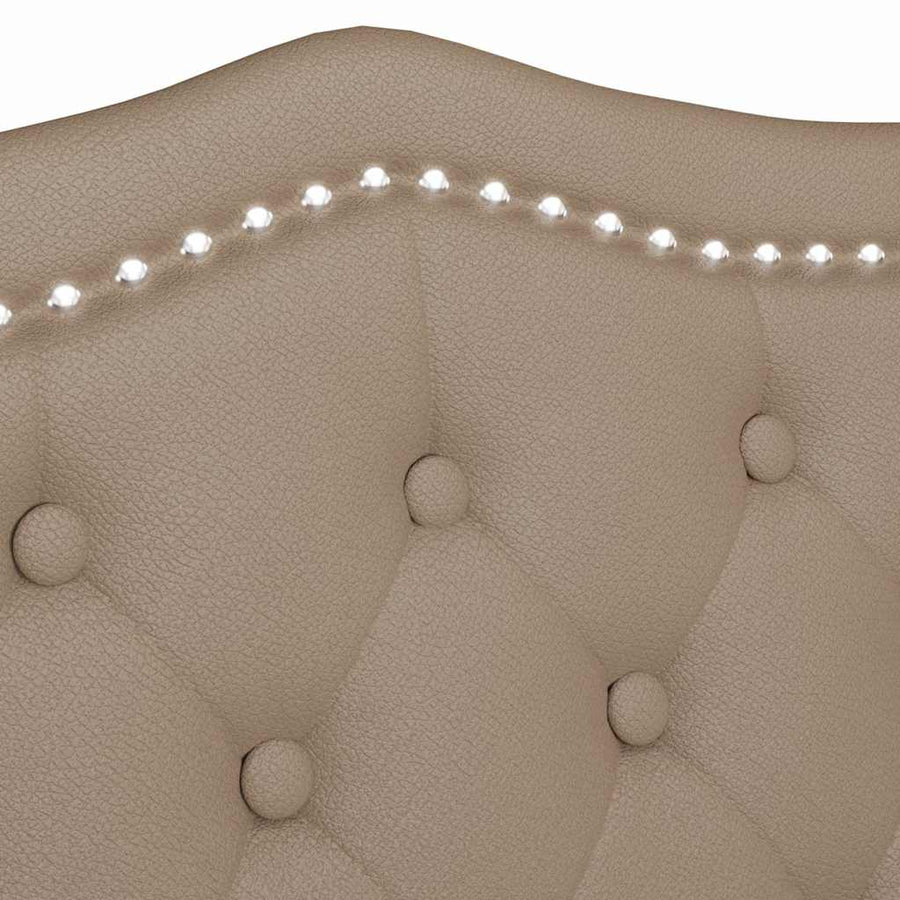 Chesterfield Bench Cappuccino 120.5 x 65 x 75 cm Faux Leather