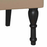 Chesterfield Bench Cappuccino 120.5 x 65 x 75 cm Faux Leather