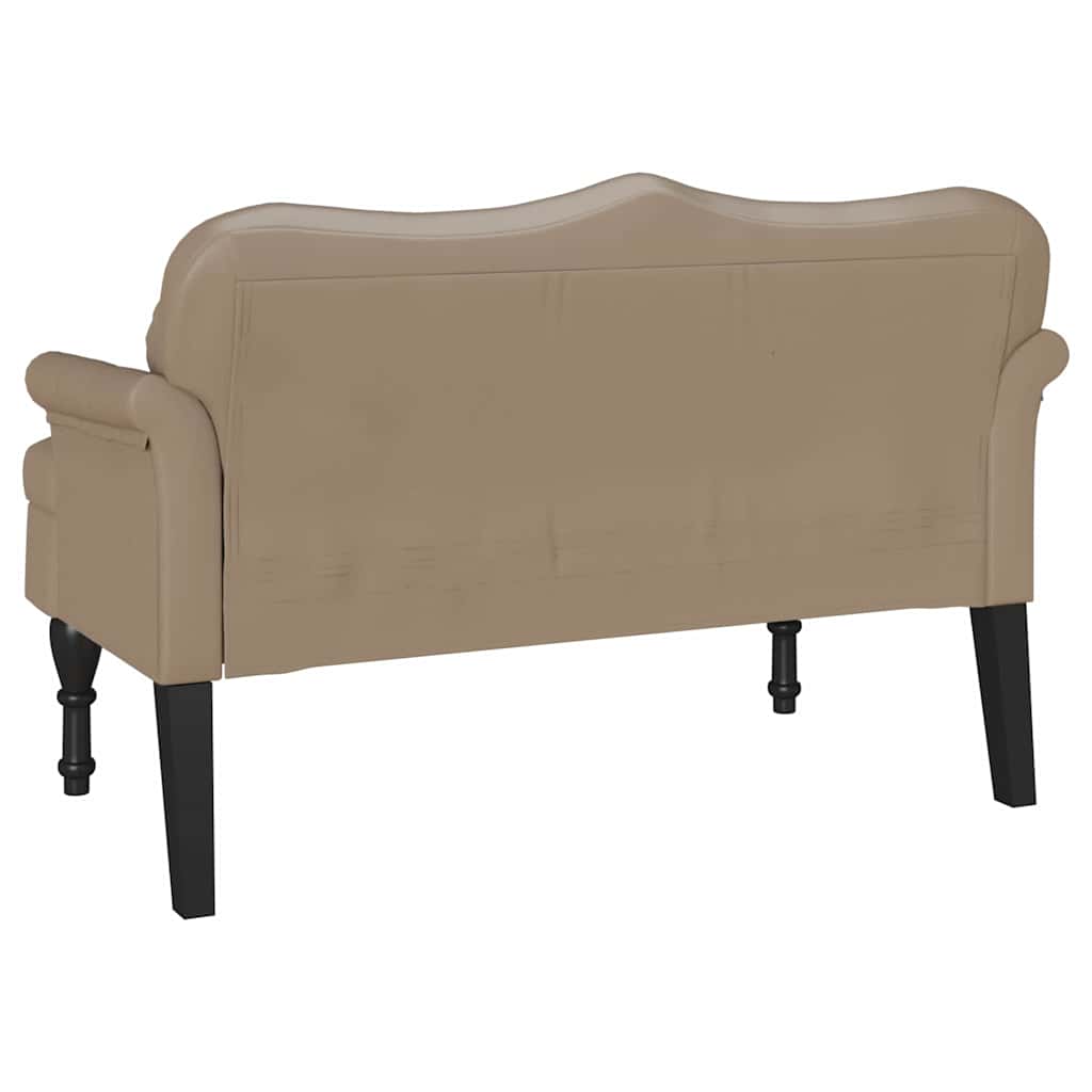 Chesterfield Bench Cappuccino 120.5 x 65 x 75 cm Faux Leather