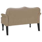 Chesterfield Bench Cappuccino 120.5 x 65 x 75 cm Faux Leather