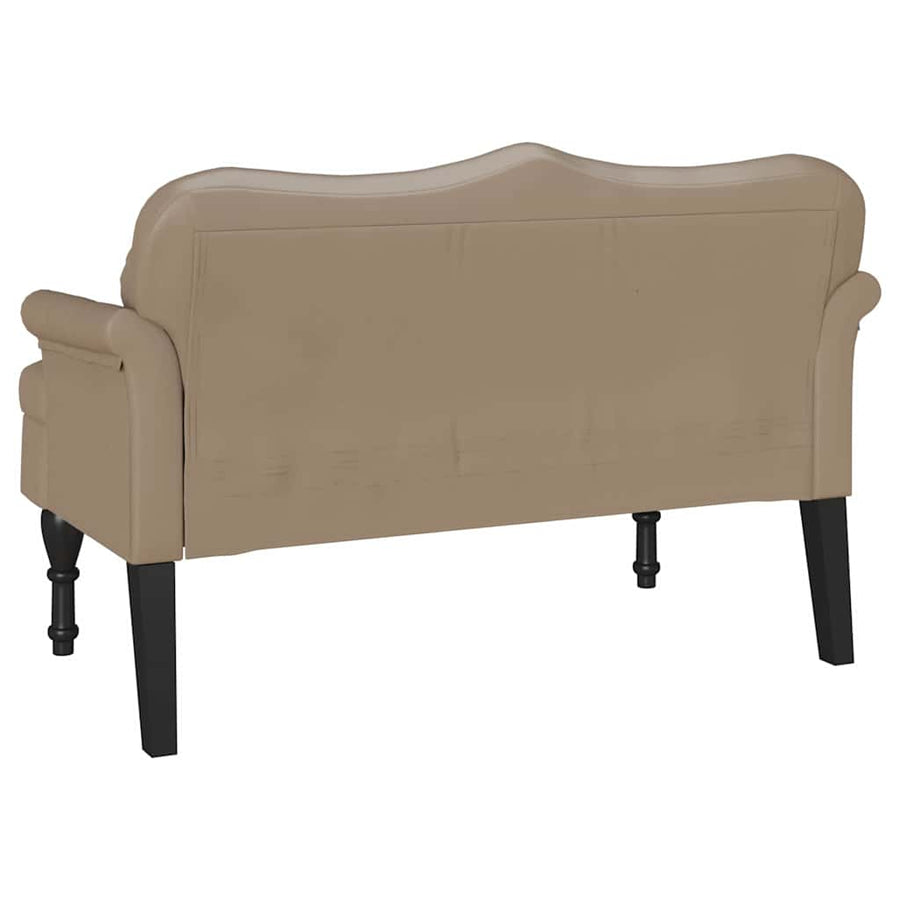 Chesterfield Bench Cappuccino 120.5 x 65 x 75 cm Faux Leather