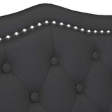 Chesterfield Bench Black 120.5 x 65 x 75 cm Faux Leather