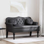 Chesterfield Bench Black 120.5 x 65 x 75 cm Faux Leather