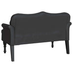 Chesterfield Bench Black 120.5 x 65 x 75 cm Faux Leather